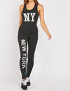 Women's NY Print Sports Set -2PC1001