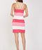 Sweetheart Neckline Color block Dress -DS1009