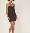 Embellished Halter Neck Dress -DS1010