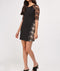 Lace Insert Panel Bodycon Dress -DS1024