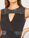 Sequin Panel Keyhole Knot Dress -DS1037