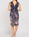 Floral Print Sleeveless Midi Pencil Dress -DS1038