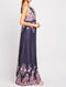 Sleeveless Embellished Printed Maxi Dress -DS1044