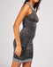 Silver Lurex Shimmer Bodycon Halter Dress -DS1050