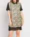 Animal Print Sequin Front Shift Dress -DS1066