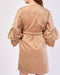 Corduroy Layered Long Sleeve Belted Dress -DS1082