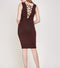 Mesh Insert Lurex Illusion Dress -DS1086