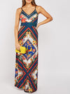 Mix Printed Maxi Dress -DS1092