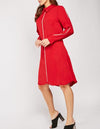 Long Sleeve Midi Shift Dress Shirt -DS1117