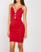 Criss Cross Cut-out front Bodycon dress -DS1118