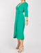 Green Midi Wrap Dress -DS1128