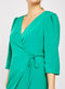 Green Midi Wrap Dress -DS1128