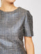 Womens Short Sleeve Jacquard Dress -DS1129