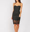 Thin Spaghetti Strap Crochet Lace Sweetheart Bodycon Bustier Dress -DS1134