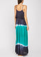 Tye Dye Summer Casual Long Spaghetti Strap Overlay Maxi Dress -DS1138