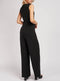 Metal Embellished Solid Sleeveless Luxe Jumpsuit -JS1003