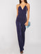 Sleeveless Wrap Thin Strap Pleated Jumpsuit -JS1017