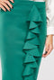 Ruffle Front Midi Pencil Skirt -SK1006