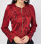 Rose Embroidered Textured Jacket -TP1011