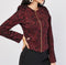 Rose Embroidered Textured Jacket -TP1011