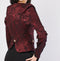 Rose Embroidered Textured Jacket -TP1011