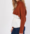 Chunky Knit Insert Contrast Jumper Top -TP1012