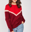 Contrast Colour Block Jumper -TP1014