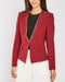 Women's Embellished Collarless Hook Front Tailored Blazer -TP1046