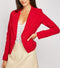 Collar Lapel Single Button Front Blazer -TP1047