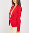 Collar Lapel Single Button Front Blazer -TP1047