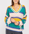 Vibrant Multi-color knit Sweater Jumper -TP1049