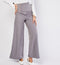 Wrap High Waist Buttoned Front Wide Leg Trousers Pants -TS1006