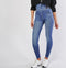 Stretchy Elastic Denim Jean Look Skinny Blue Leggings -TS1007