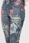 2 in 1 Floral Denim Skinny Jeans -TS1009B