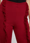 Frill Red Skinny Pant Trouser -TS1011